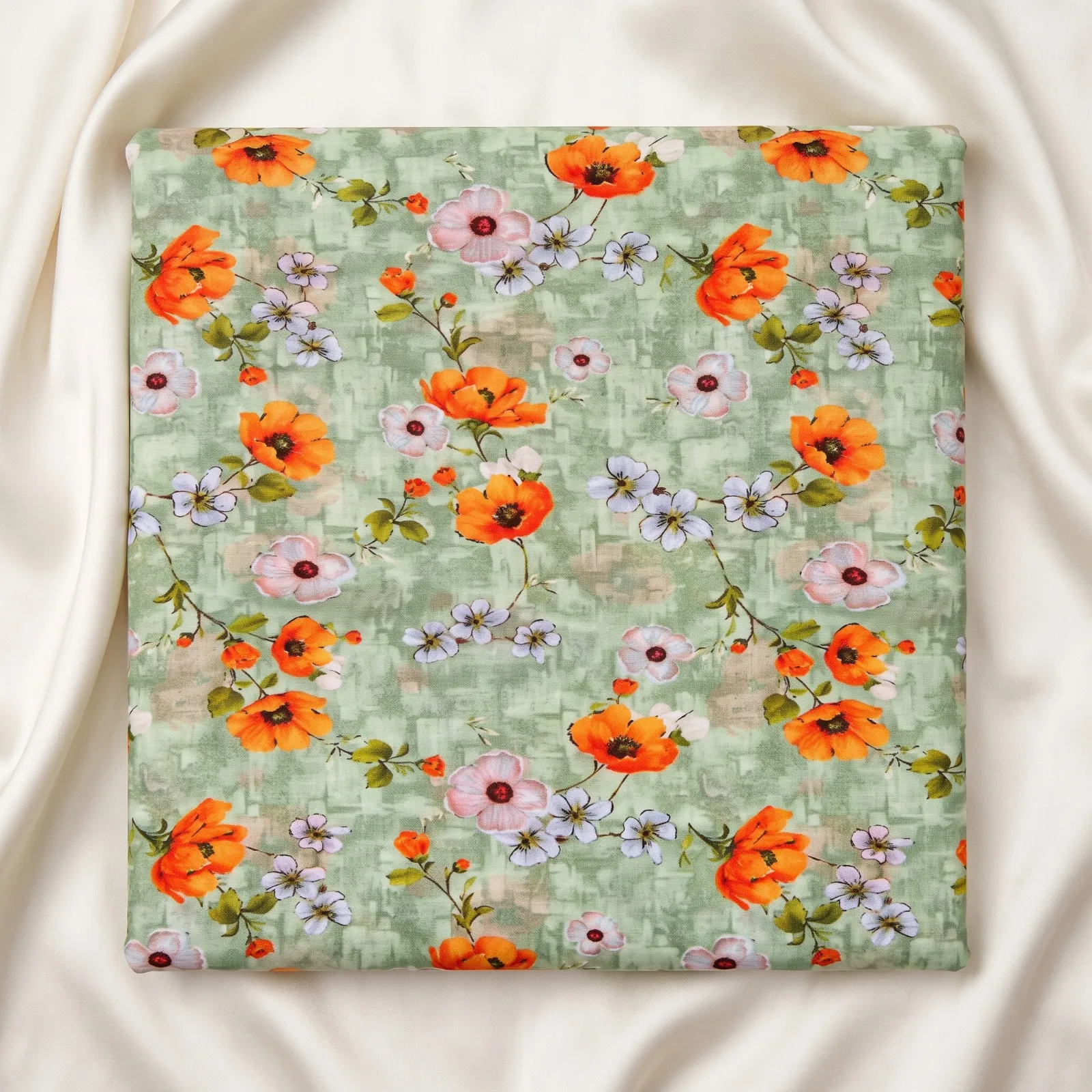Sage Meadow Poppy Printed Lawn Suit